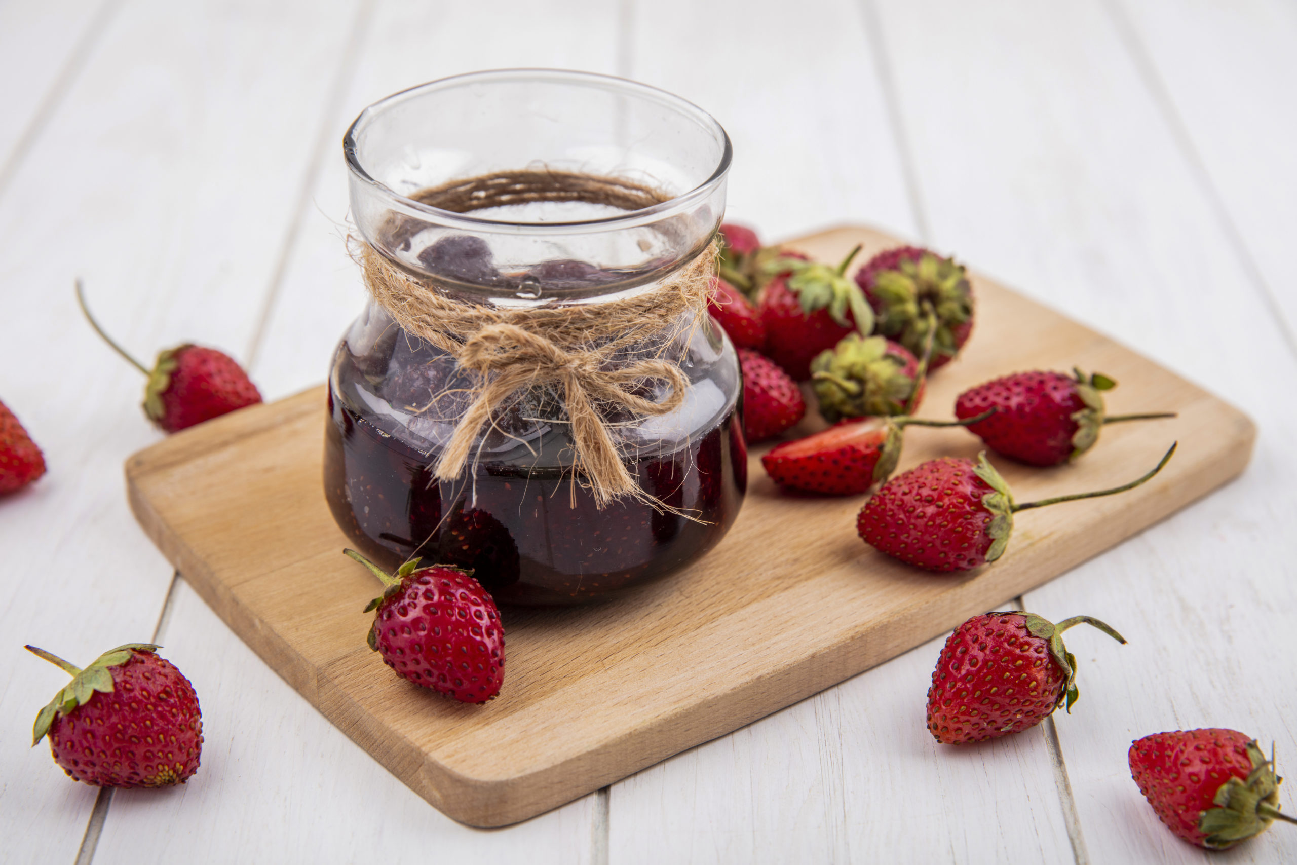 Confiture fraise basilic